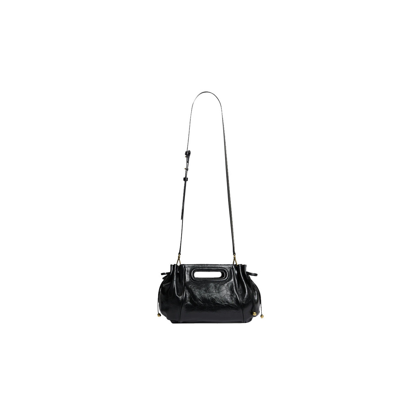 Gérard Darel Le Mini Dany Frosted Leather Effect Black