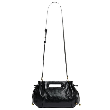 Gérard Darel Le Mini Dany Frosted Leather Effect Black