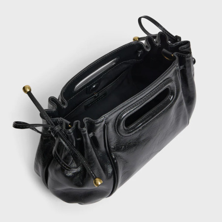 Gérard Darel Le Mini Dany Frosted Leather Effect Black