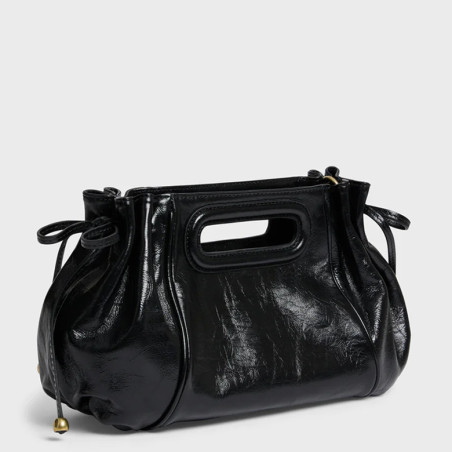 Gérard Darel Le Mini Dany Frosted Leather Effect Black