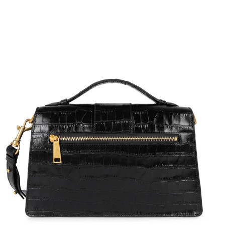 Lancaster Croco Ily Large Handbag Crocodile Leather 531-014 Black