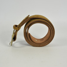 Mila Louise Pale V Leather Velvet Adjustable Waist L Tobacco Belt