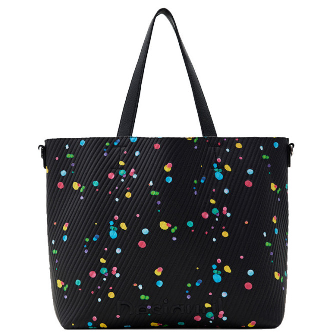Desigual Splatter Shopping arty black drops