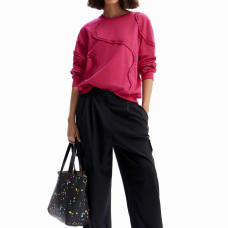 Desigual Splatter Shopping gouttes arty noir porté
