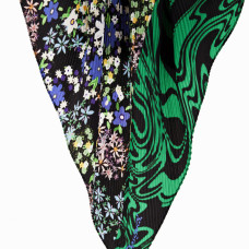 Desigual Flores Foulard carré plissé Musgo