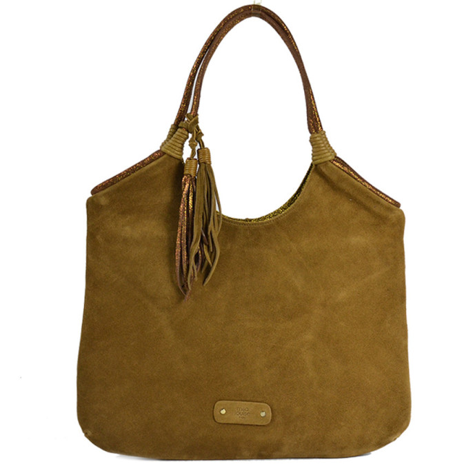 Mila Louise Poldy V Hobo Bag Tobacco