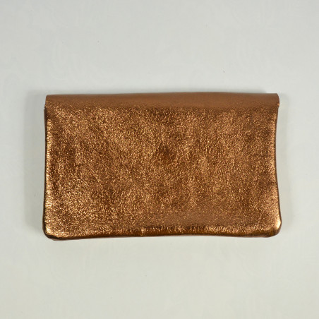 Farfouillette Porte-monnaie Cuir GM Bronze dos