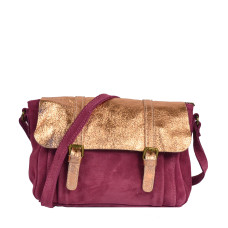 Vintage Cuir 2520 Violet Shoulder Bag Farfouillette
