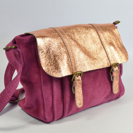 Vintage Cuir 2520 Violet Shoulder Bag Farfouillette