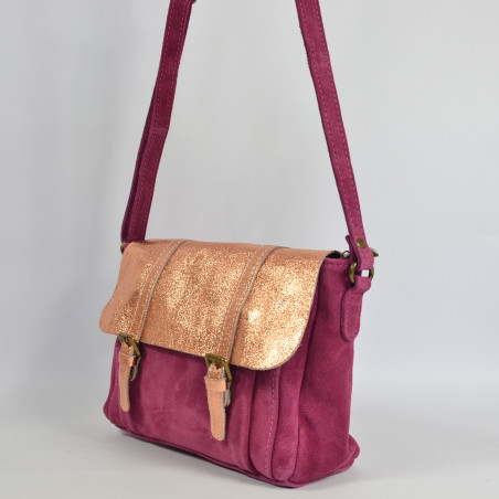 Vintage Cuir 2520 Violet Shoulder Bag Farfouillette