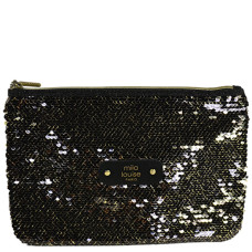 Mila Louise Poch GM SC7 Trousse de Sac et Cosmétique Sequins Noir