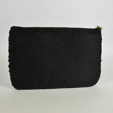 Mila Louise Poch GM SC7 Trousse de Sac et Cosmétique Sequins Noir dos