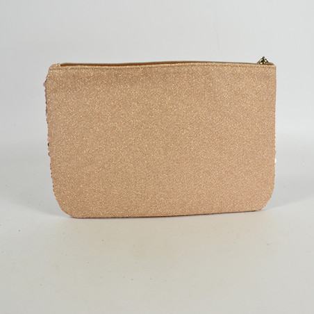 Mila Louise Poch GM SC7 Bag and Cosmetic Sequins Trousse Tobacco