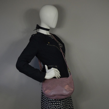 Farfouillette Crossbody Leather Bag 7129 Violet