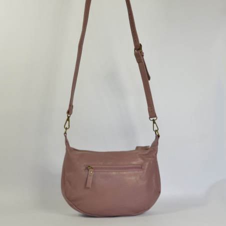 Farfouillette Crossbody Leather Bag 7129 Violet