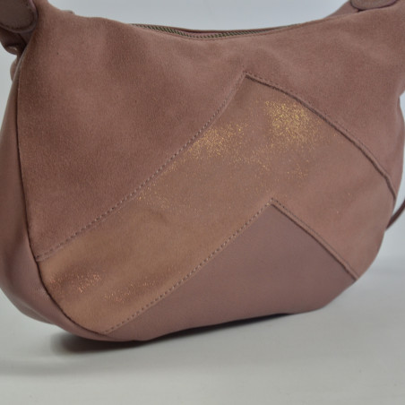 Farfouillette Crossbody Leather Bag 7129 Violet