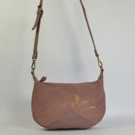 Farfouillette Crossbody Leather Bag 7129 Violet