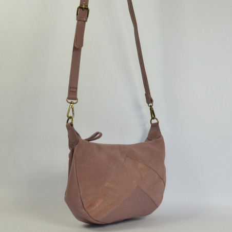 Farfouillette Crossbody Leather Bag 7129 Violet