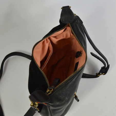 Farfouillette Crossbody Leather Bag 7129 Violet