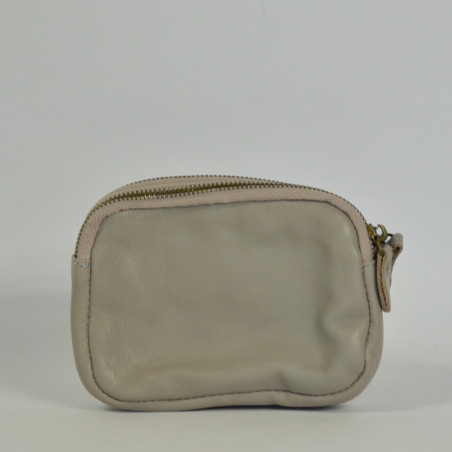 Farfouillette Coin Purse Leather 7012 Grey