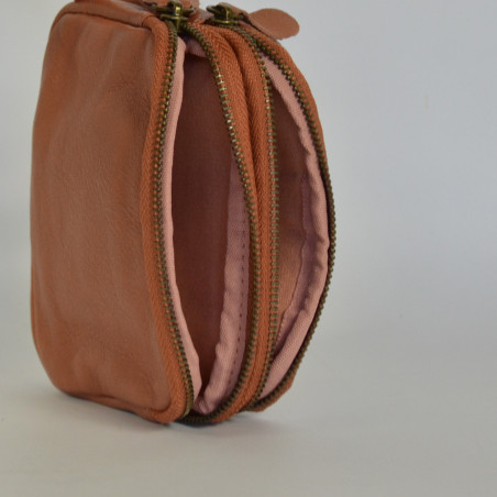 Farfouillette Coin Purse Leather 7012 Grey