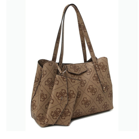 Guess Eco Brenton Shopping Bag Latte Logo