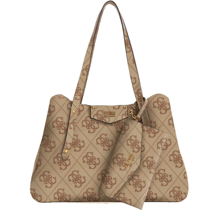 Guess Eco Brenton Sac Shopping  Latte Logo