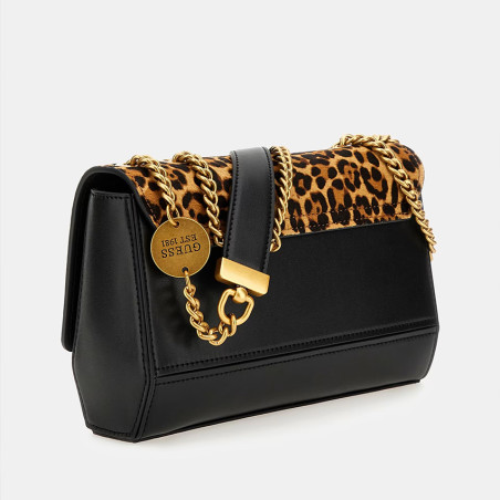 Guess Iseline Shoulder Bag Leopard Leather