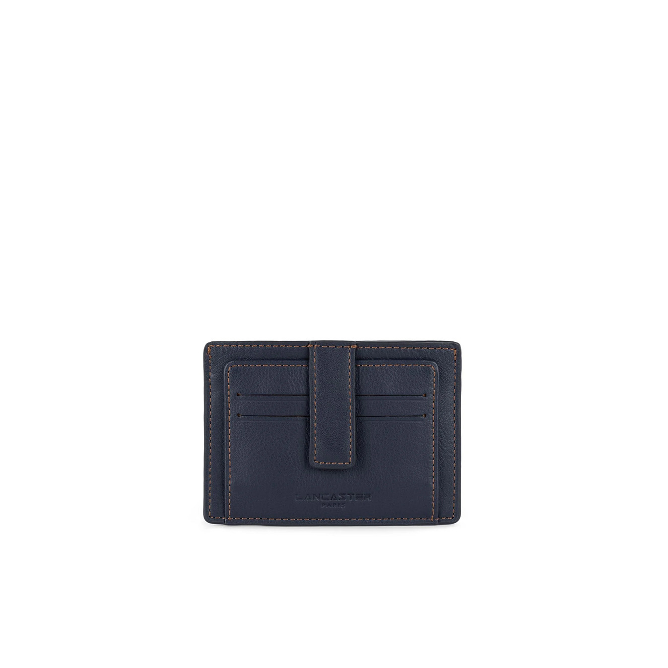 Lancaster Soft Vintage Men's Card Holder 120-41 Dark Blue Camel