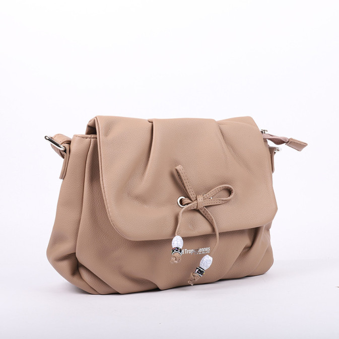 Guess Katey Convertible Xbody Flap Sac à Bandoulière Femme - Beige
