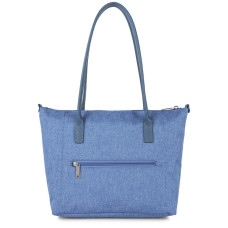 Lancaster Smart Kba Sac Cabas Porté Épaule 516-30 Bleu Stone