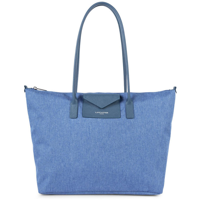 Lancaster Smart Kba Grand Sac Cabas Porté Épaule 516-31 Bleu Stone