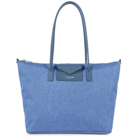 Lancaster Smart Kba Grand Sac Cabas Porté Épaule 516-31 Bleu Stone