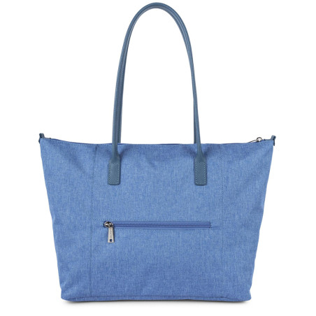 Lancaster Smart Kba Grand Sac Cabas Porté Épaule 516-31 Bleu Stone dos