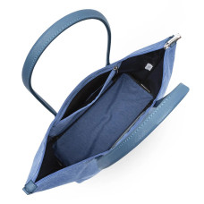 Lancaster Smart Kba Grand Sac Cabas Porté Épaule 516-31 Bleu Stone ouvert