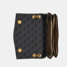 Guess Ajiona Mini Sac A Bandoulière Coal Logo Black ouvert
