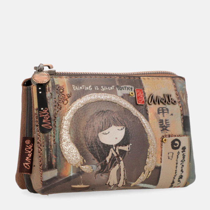 Porte-monnaie FEMAN Anthracite - Coupe Minimaliste, Nettoyage à Sec | Marque Dreamverse