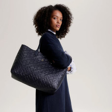 Tommy Hilfiger Iconic Sac shopping Monogramme Space Blue