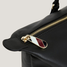Tommy Hilfiger Poppy Plus Sac Shopping Noir détails