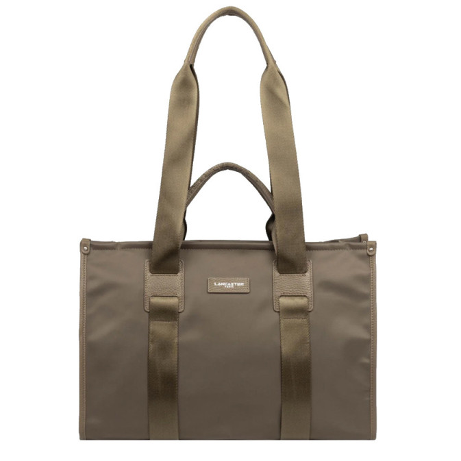Lancaster Basic Faculty Large Shoulder Tote Bag 418-102 Taupe
