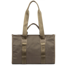 Lancaster Basic Faculty Large Shoulder Tote Bag 418-102 Taupe