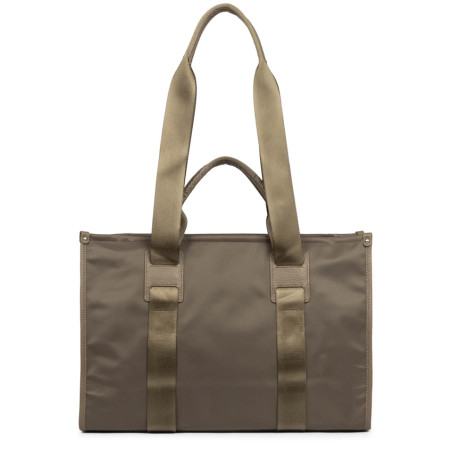 Lancaster Basic Faculty Large Shoulder Tote Bag 418-102 Taupe