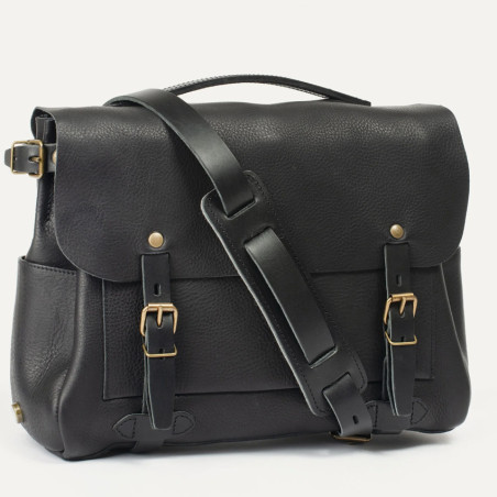 Bleu de Chauffe Postman Messenger Bag M Black