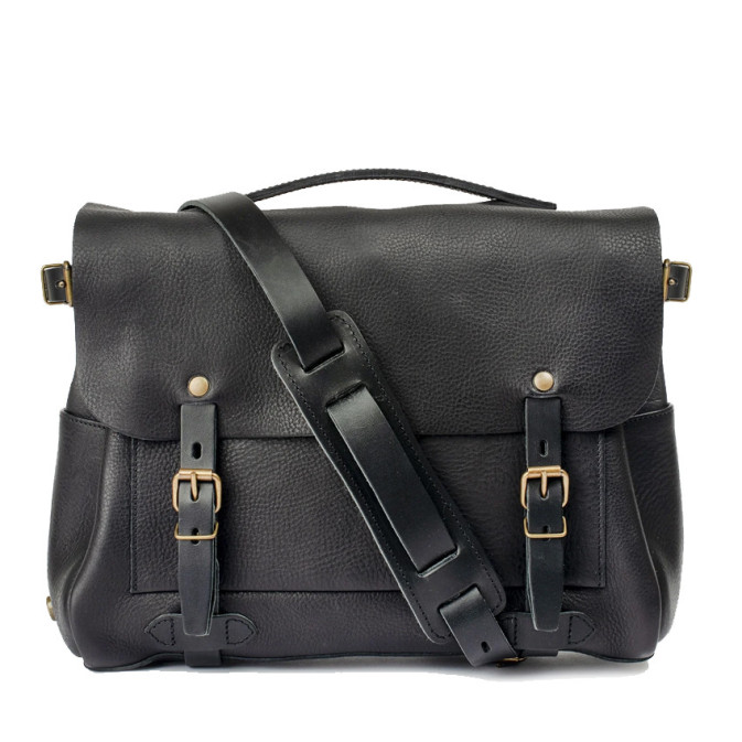 Bleu de Chauffe Postman Messenger Bag M Black