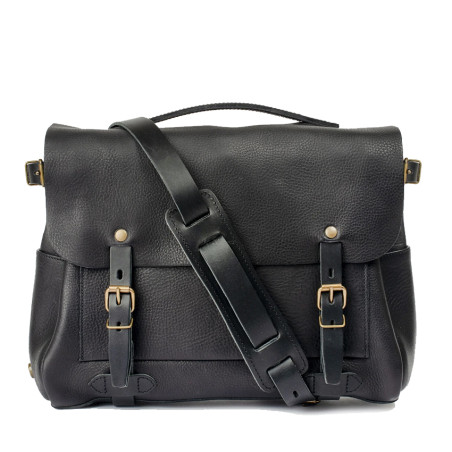 Bleu de Chauffe Postman Messenger Bag M Black