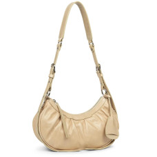 Lancaster Retro & Glam Half-moon bag 577-19 beige