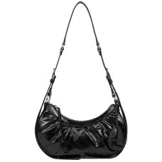 Lancaster Retro & Glam Half-moon bag 577-19 Black