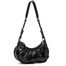 Lancaster Retro & Glam Half-moon bag 577-19 Black