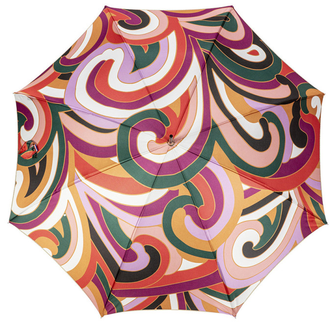 Twist Piganiol Straight Umbrella with Scroll Handle