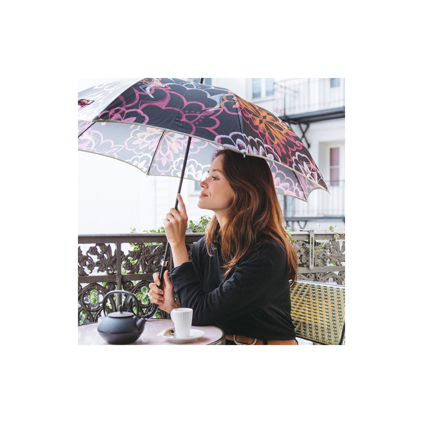 Parapluie Twist Piganiol Droit Canne Bijoux